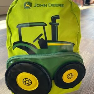 John Deere Green and Yellow Tractor Backpack